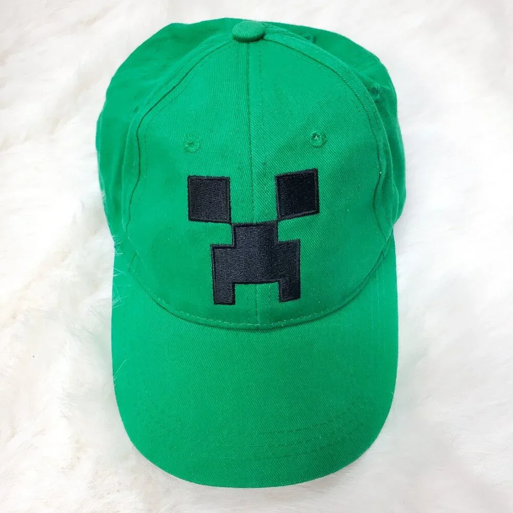 Jinx Minecraft Creeper Baseball Snapback Youth Hat